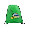 14-1/2" W x 17-1/2" H - “Ventoux” 210D Polyester Drawstring Cinch Pack Backpack