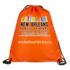 14-1/2" W x 17-1/2" H - “Ventoux” 210D Polyester Drawstring Cinch Pack Backpack