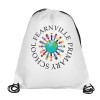 14-1/2" W x 17-1/2" H - “Ventoux” 210D Polyester Drawstring Cinch Pack Backpack