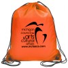 14-1/2" W x 17-1/2" H - “Ventoux” 210D Polyester Drawstring Cinch Pack Backpack