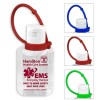 2 oz Hand Sanitizer Antibacterial Gel with Colorful Silicone Carry Leash (Spot Color Print)