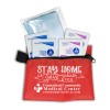 5 Piece Kit with 3-Ply Mask & Antiseptic Wipes in Zipper Pouch