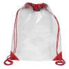 13" W x 16" H - “Everest” Tall Clear Drawstring Cinch Pack Backpack