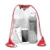 13" W x 16" H - “Everest” Tall Clear Drawstring Cinch Pack Backpack