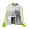 13" W x 16" H - “Everest” Tall Clear Drawstring Cinch Pack Backpack