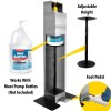 Floor Standing Foot Pedal Hand Sanitizer Dispenser USA Made