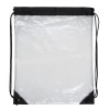 13" W x 16" H - “Everest” Tall Clear Drawstring Cinch Pack Backpack