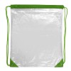 13" W x 16" H - “Everest” Tall Clear Drawstring Cinch Pack Backpack