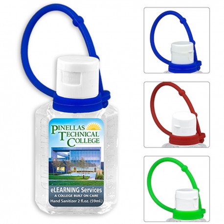 Hand Sanitizer Antibacterial Gel with Colorful Silicone Carry Leash