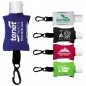 “SanPal Sleeve” .5 oz Hand Sanitizer Antibacterial Gel in Clip-On Neoprene Sleeve Cover