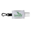 “SanPal Sleeve” .5 oz Hand Sanitizer Antibacterial Gel in Clip-On Neoprene Sleeve Cover