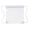 12” W x 12” “Harris” Clear Vinyl Stadium Compliant Drawstring Cinch Bag Backpack